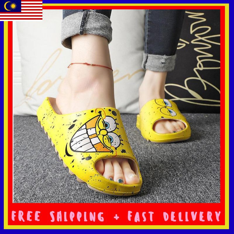 YEEZY Slide Kanye slipper SpongeBob Sesame Street Shopee Malaysia