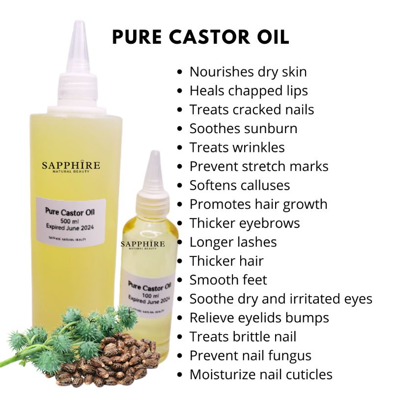 100% Pure Castor Oil | Shopee Malaysia