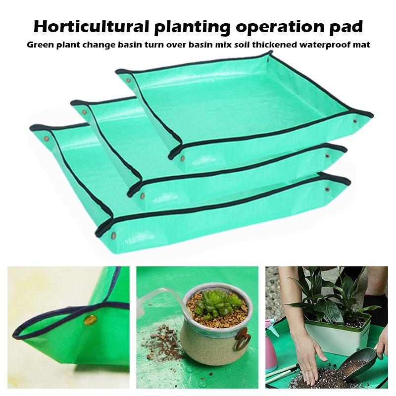 100cm Planting Mat Pe Gardening Mat Green Gardening Pad Plant Balcony 