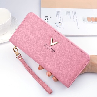 Ready Stock】💕Fashion Wallet women's long zipper small bag Korean