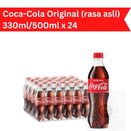 Coca-Cola Original (rasa asli) 300ml/500ml x 24 (carton) | Shopee Malaysia
