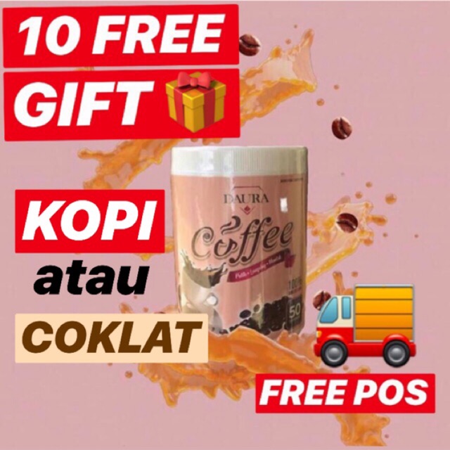 10 FREE GIFT 🎁 ! KOPI DAURA COFFEE DAURA COKLAT CHOCOLATE ORIGINAL HQ ...