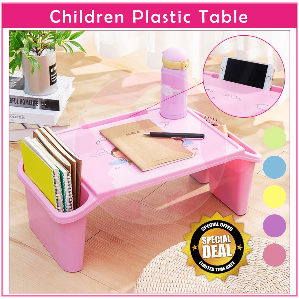 Meja Belajar Budak 🤗 Portable Table Children Study Kindergarten Furniture Mini Writing Drawing