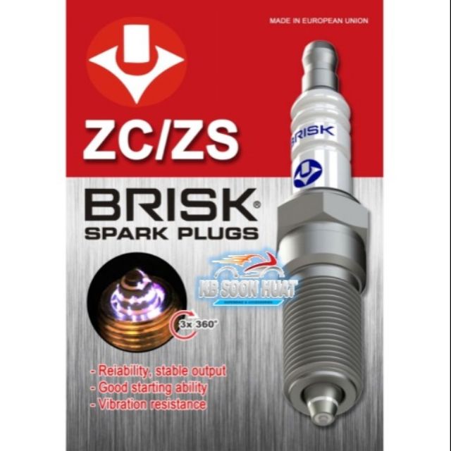 BRISK Candele Accensione Premium Racing AOR12LGS 1514, Set 2 Pezzi, Elettrodo 360° Per Potenza E Accelerazione - 2