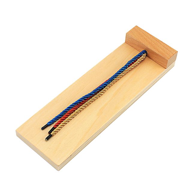 (Ready Stock) Montessori Teaching Aid Practical Life Braiding Board ...
