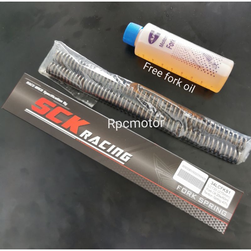 SCK RACING Fork Spring yamaha LC135 Y15 +TENTION 40% | Shopee Malaysia