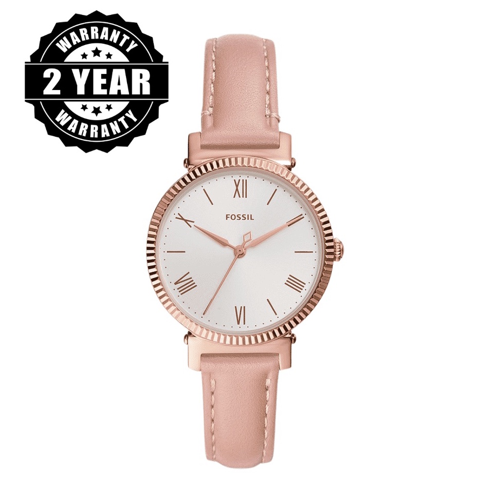 Fossil Daisy Blush Leather Watch ES4794 | Shopee Malaysia