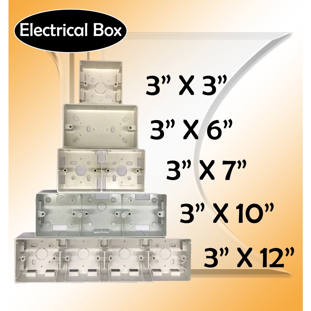 PVC Electrical Box / White Box / Switch Box / Nut Box / Conceal Box