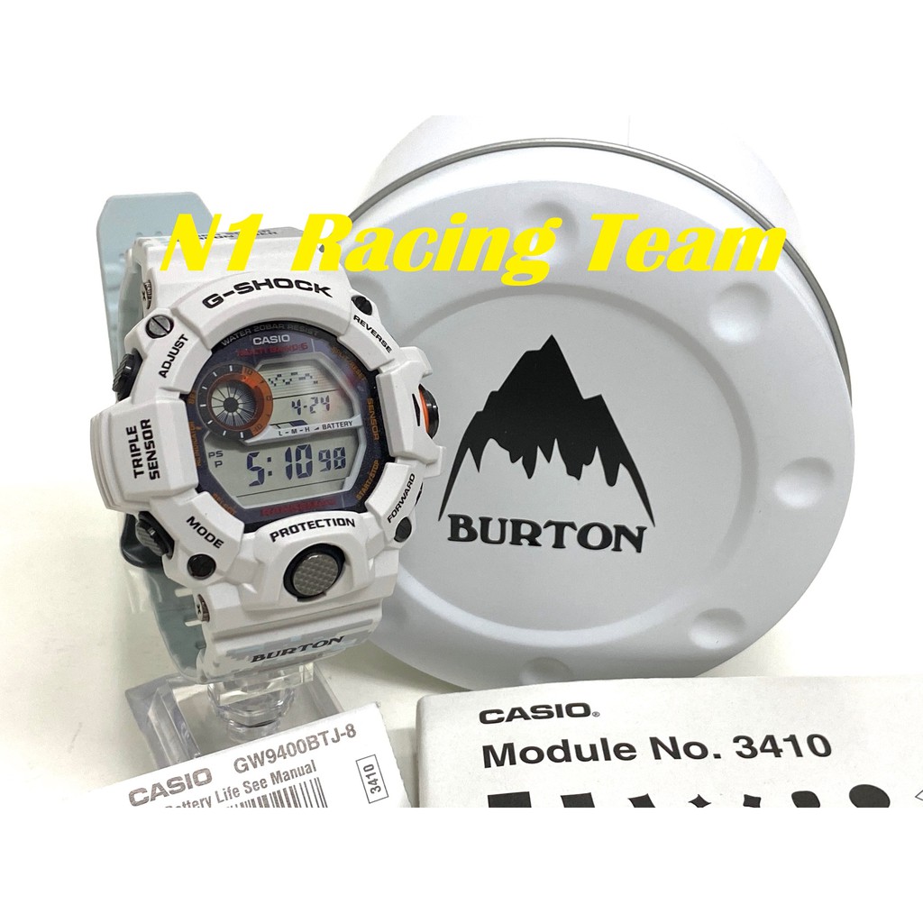 G Shock Rangeman X Burton Snowboards GW 9400BTJ 8 Triple Sensor Multi Band 6 Carbon Fibre Strap