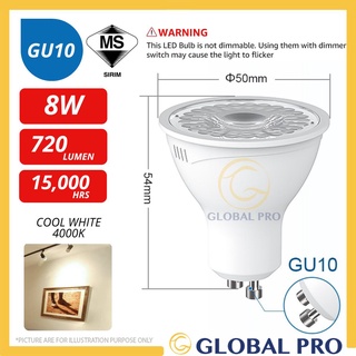 MEGAMAN 6W 8W GU10 MR16 LED Eyeball Track light Downlight Bulb