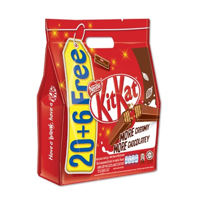 26x17g / 20+6 Packs Nestle KitKat / Kit Kat Wafer Fingers Milk ...