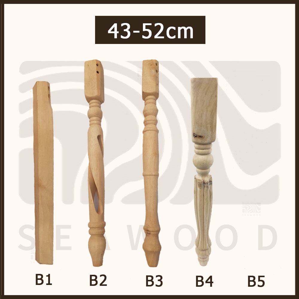 【ready stock】43-52cm (kayu kaki ) special pattern design wood leg ...