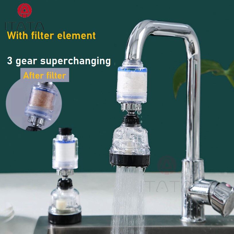 3 Mode Faucet Sink Pipe Tap Filter Splash Proof Booster Shower Water