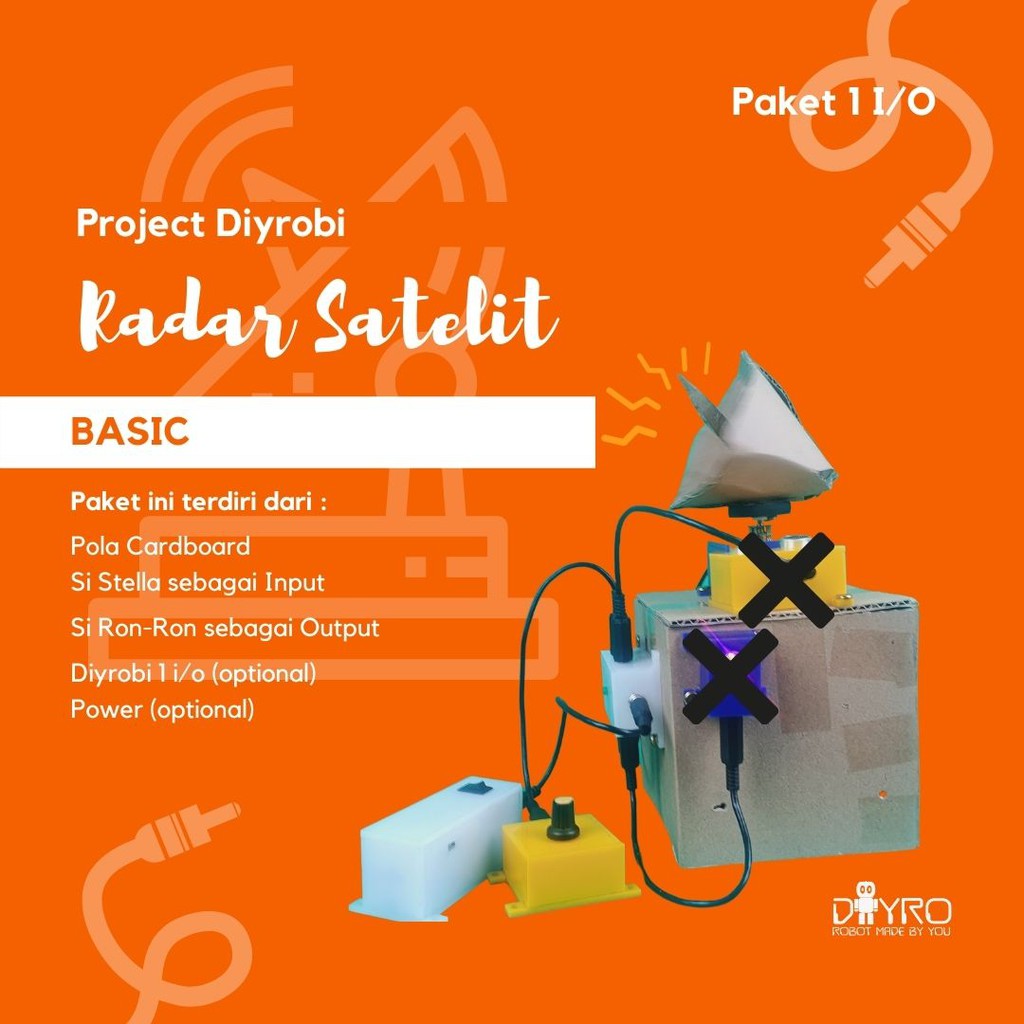 Diyrobi Project: Satellite Radar (Cardboard Pattern Only) | Shopee Malaysia