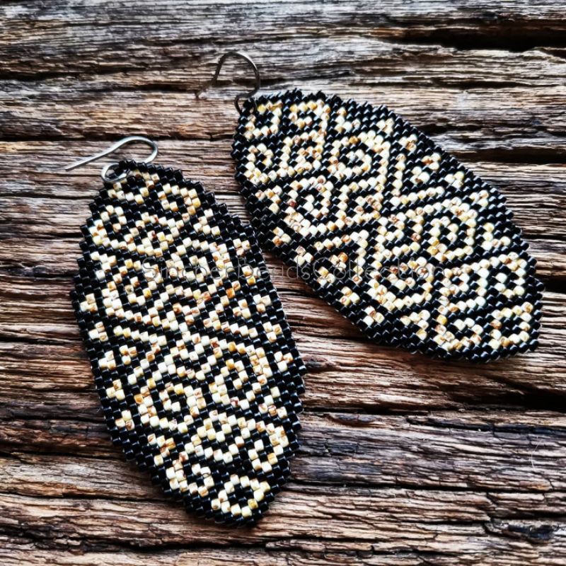 Tribal beaded clearance earrings