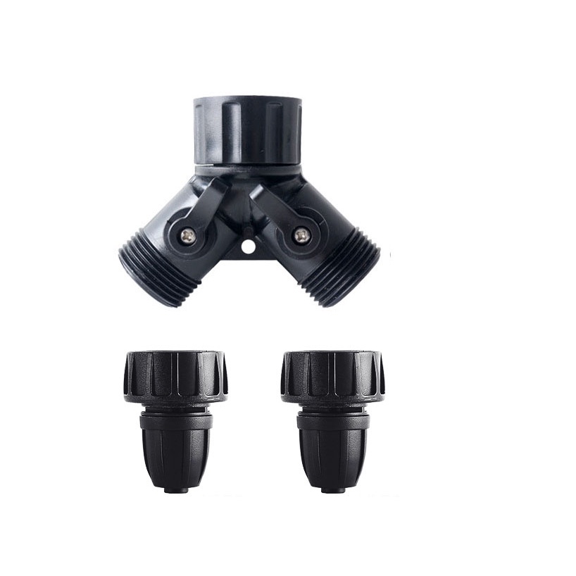 3/4 Thread Dual Outlet Pipe Connector Irrigation System Accessories ...