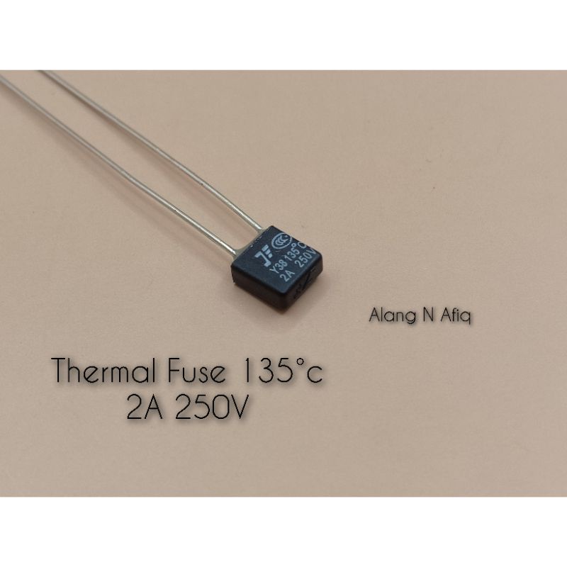 Ready Stock! Thermal Fuse For Fan Motor 2A 250V. 115c 120c 125c 130c 135c 140c 145c 150c. Fuse