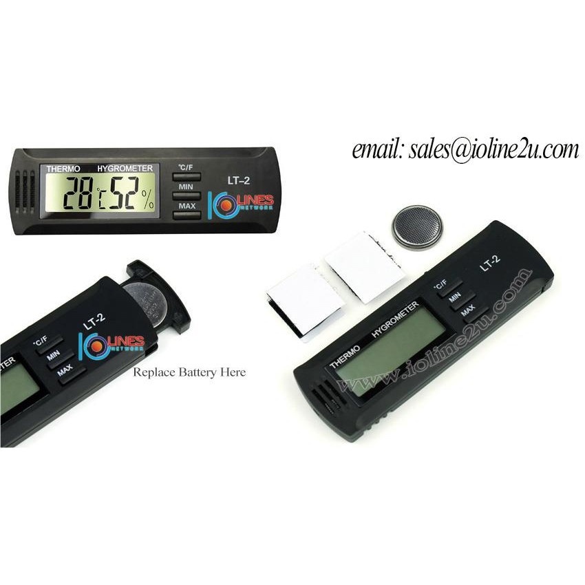 Elitech LT-2 Thermometer and Hygrometer Temperature and Humidity