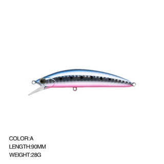 DUOYU Fishing Lure 28g/90mm Heavy Pintail Sinking Minnow Baits Lures Long  shot Minnow Bait Sea Fishing Heavy Minnow Hard Bait