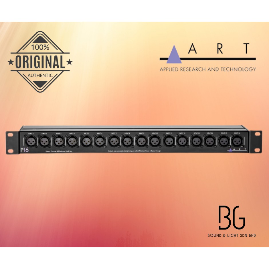 Xlr Patchbay 8-channel ART P16 XLR Balanced Patch Bay | In Henbury