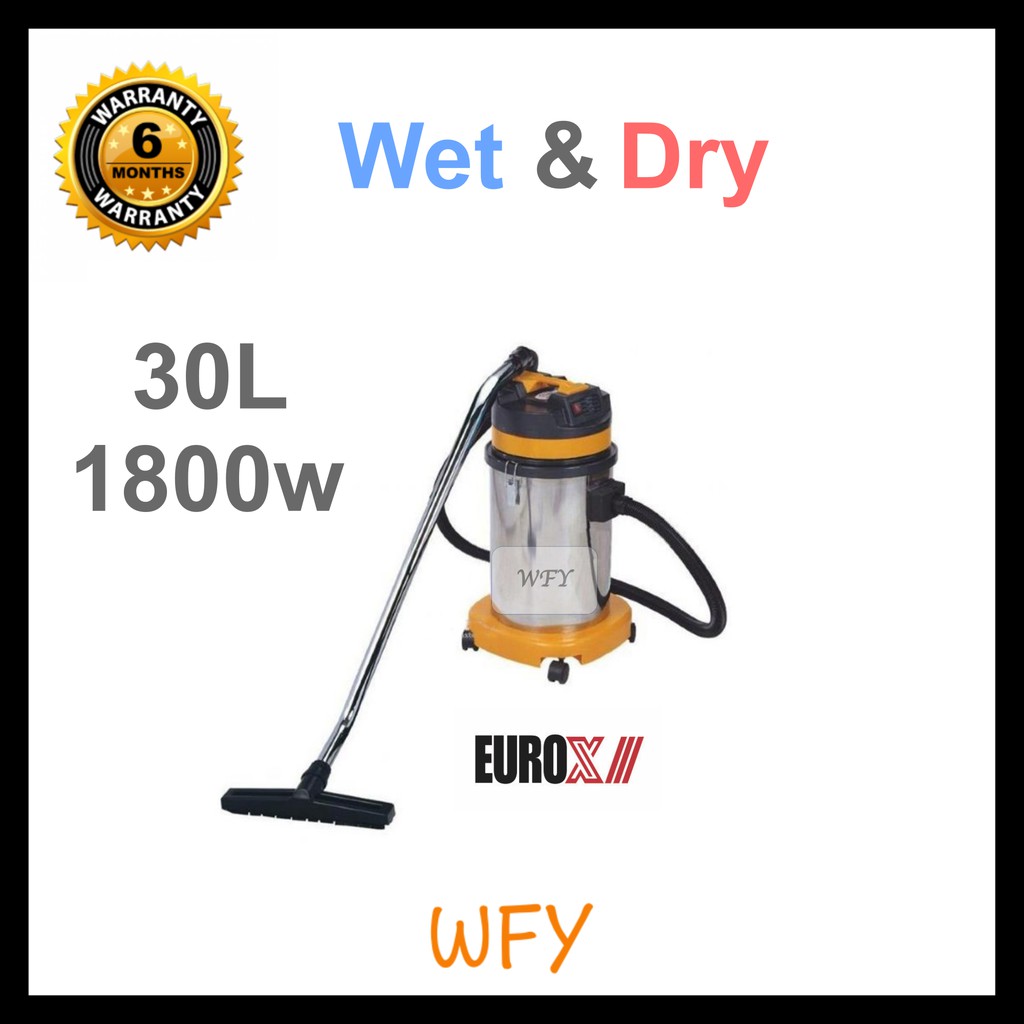 Vacuum 30l Eurox Europower Vac5001 1800w Wet And Dry Heavy Duty Vacuum