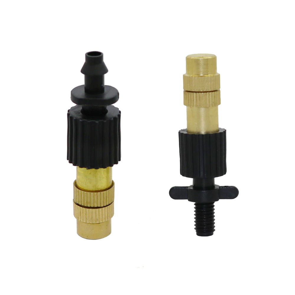5 Set Copper Misting Nozzle with Barb/Thread Connector Garden Watering