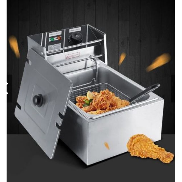 8L 2.5kw SINGER TANK ELECTRIC DEEP FRYER COMMERCIAL Dapur Goreng Periuk ...