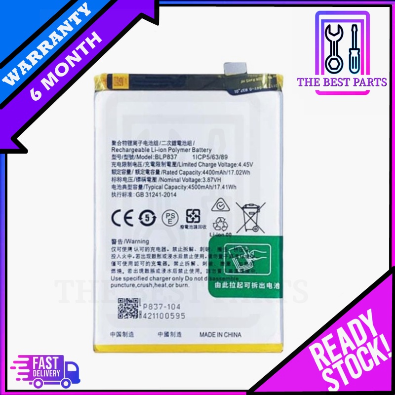 ORIGINAL THEBEST BATTERY BLP837 FOR REAL 8 PRO / REAL 9 PRO PLUS ...