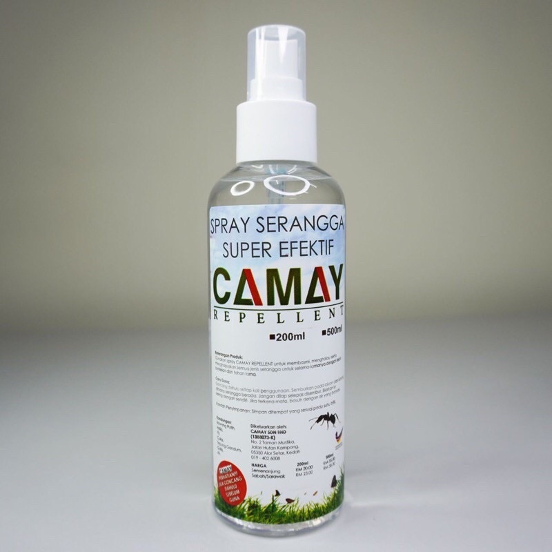 CAMAY 200ML REPELLENT *SPRAY SERANGGA ORGANIK* pijat/ kutu kepala/ kutu