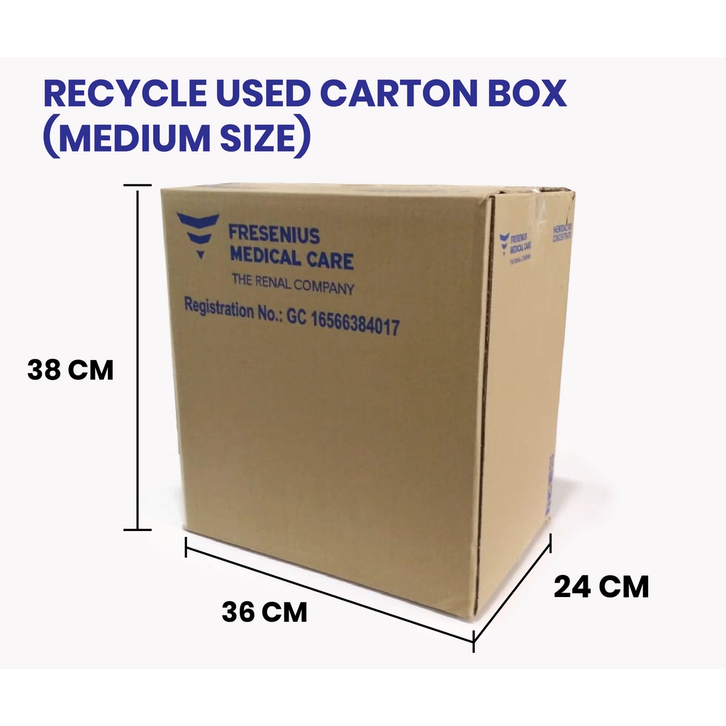 Medium Size Packing Box Used Carton Box Kotak Recycle Cardboard