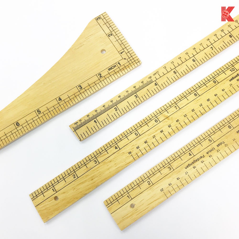 Designers tailoring wooden rulers measuring cloth ruler/ Pembaris Kayu ...