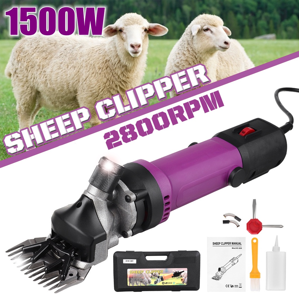 6 Gears Speed Electric Sheep Goat Shearing Machine 2800RPM Clipper Farm ...