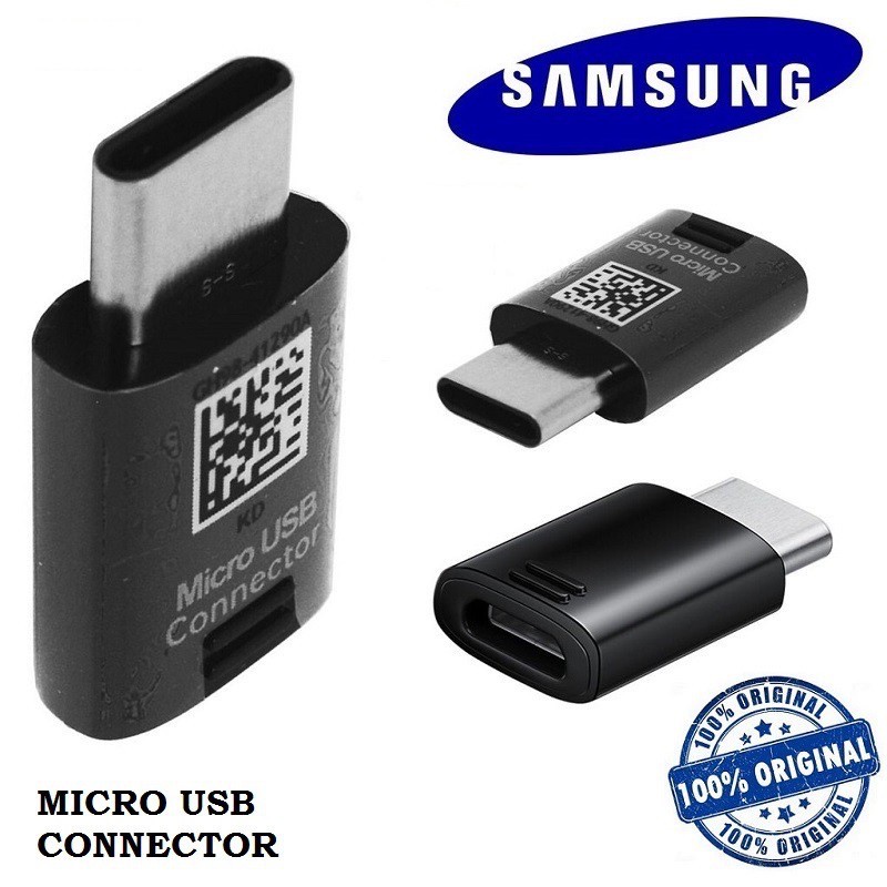 ORIGINAL SAMSUNG TYPE C CONNECTOR CONVERTER MICRO USB TO TYPE C ...