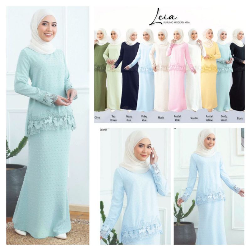 Leia Kurung Moden Lace Ironless 786 Modern Kurung With Lace Baju Kurung Ironless Baju Dot Dot Mini Kurung Bridesmaid Shopee Malaysia