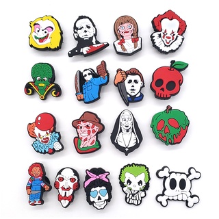 7PCS Goth Charms Horror Shoe Decoration Charms DIY Shoe Decor Kids