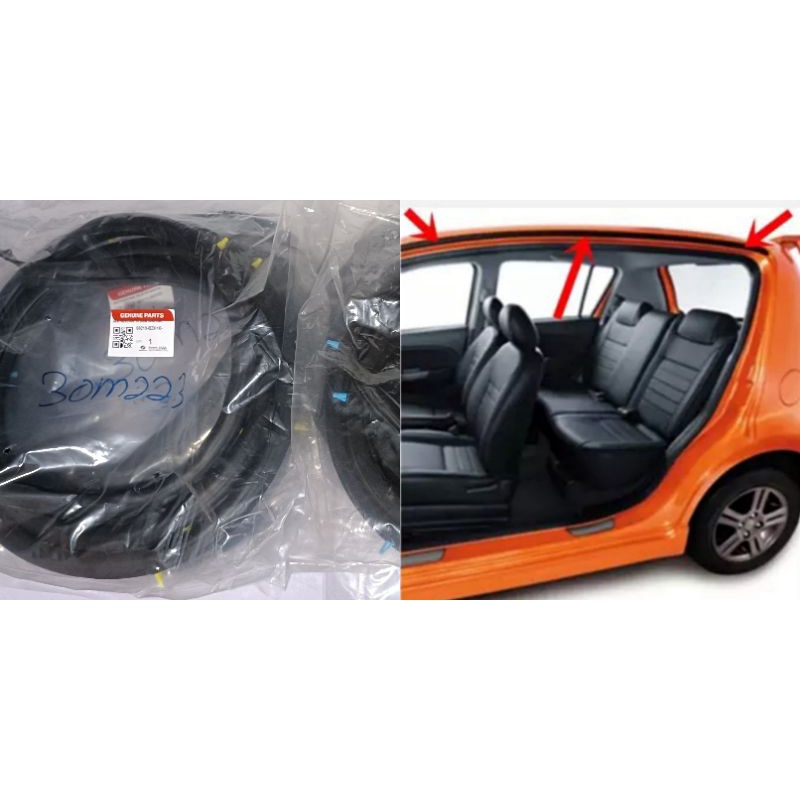 *ORIGINAL PERODUA MYVI 20052010 ROOF WEATHERSTRIP RUBBER / ROOF DRIP RUBBER / BUMBUNG ATAS
