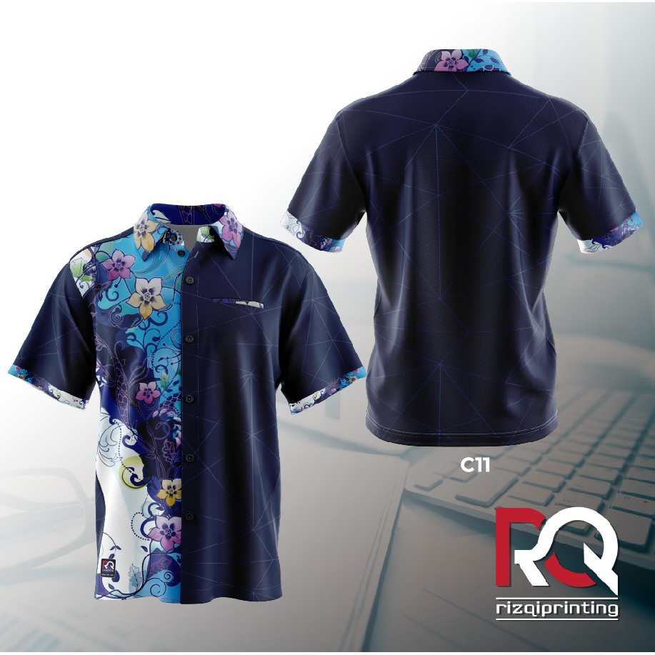 C11 Baju Korporat Kemeja Batik RQ Apparel | Shopee Malaysia