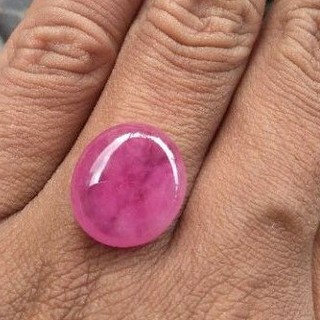 batu permata delima asli / natural ruby stone 100% original 17.6cts ...
