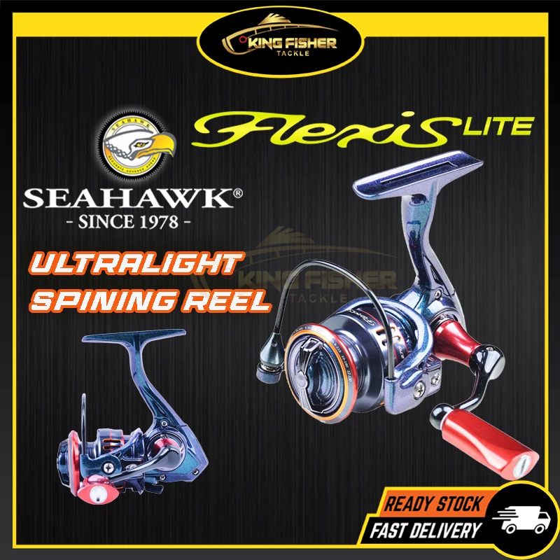 KFT SEAHAWK Flexis Lite Fishing Reel Ultralight Ultra Light UL Reel Spinning  Mesin Pancing Mancing 800 1000 With Warrany