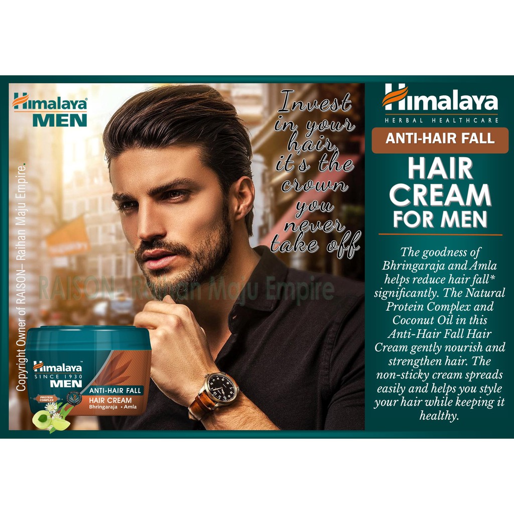 Himalaya MEN Anti-Hair Fall Hair Cream 100gm-Reduces hair fall Provides ...