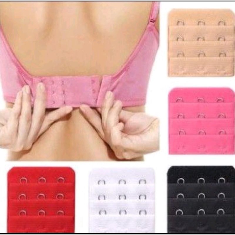 2 / Small 3 Hooks Bra Extender Adjustable Strap Buckle Bra Extention /  Pemanjang Bra Cangkuk READY STOCK MALAYSIA!