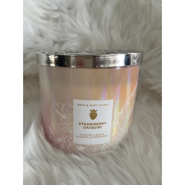 💯Original 3wick candles Strawberry Daiquiri Bath and Body Works 💓