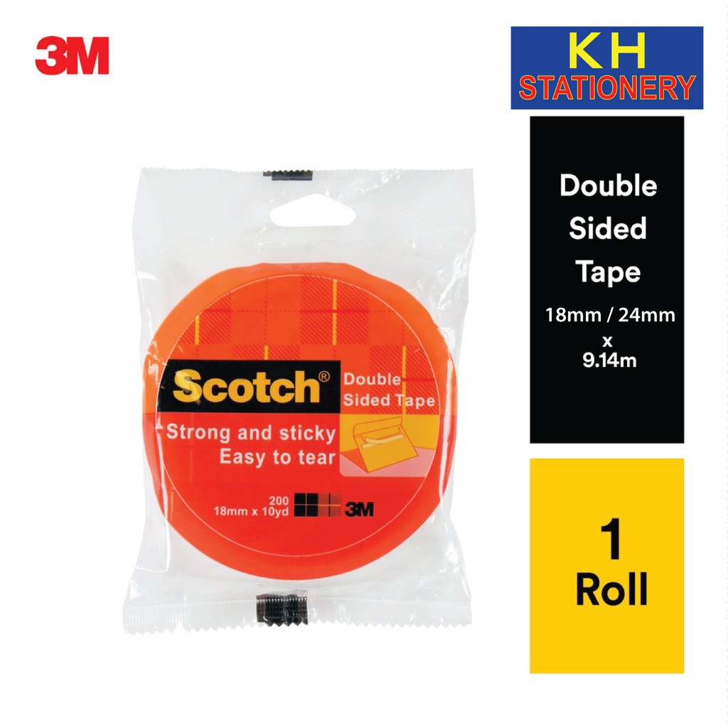 3M Scotch Double Sided Super Strong Adhesive Tape 12mm /
