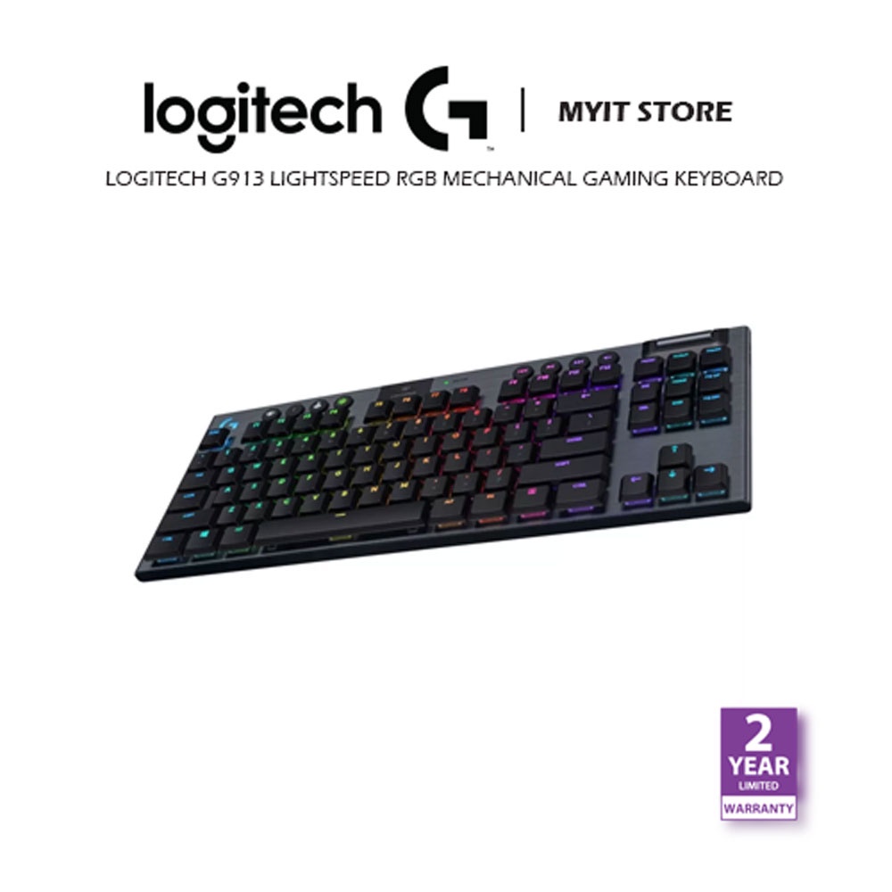 Logitech G913 TKL Tenkeyless LIGHTSPEED Wireless RGB Mechanical