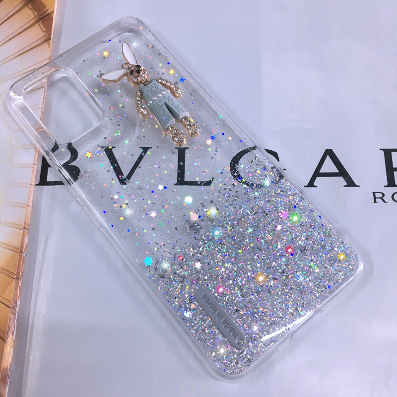 XINYEXIN Cover Glitter per Realme C33, Custodia Bling Brilla Ultrasottile Trasparente Antiurto, Carino Scintillante con Donne e Ragazze - Oro rosa