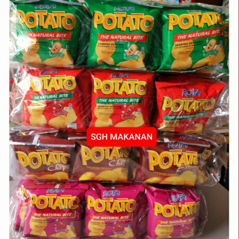 ROTA POTATO 16GM×30PKT (HOT/BBQ/TOMATO/NATURAL) | Shopee Malaysia