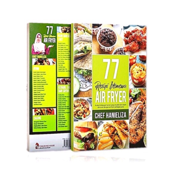 BUKU RESIPI 77 RESEPI ISTIMEWA AIR FRYER [ CHEF HANIELIZA ] Shopee