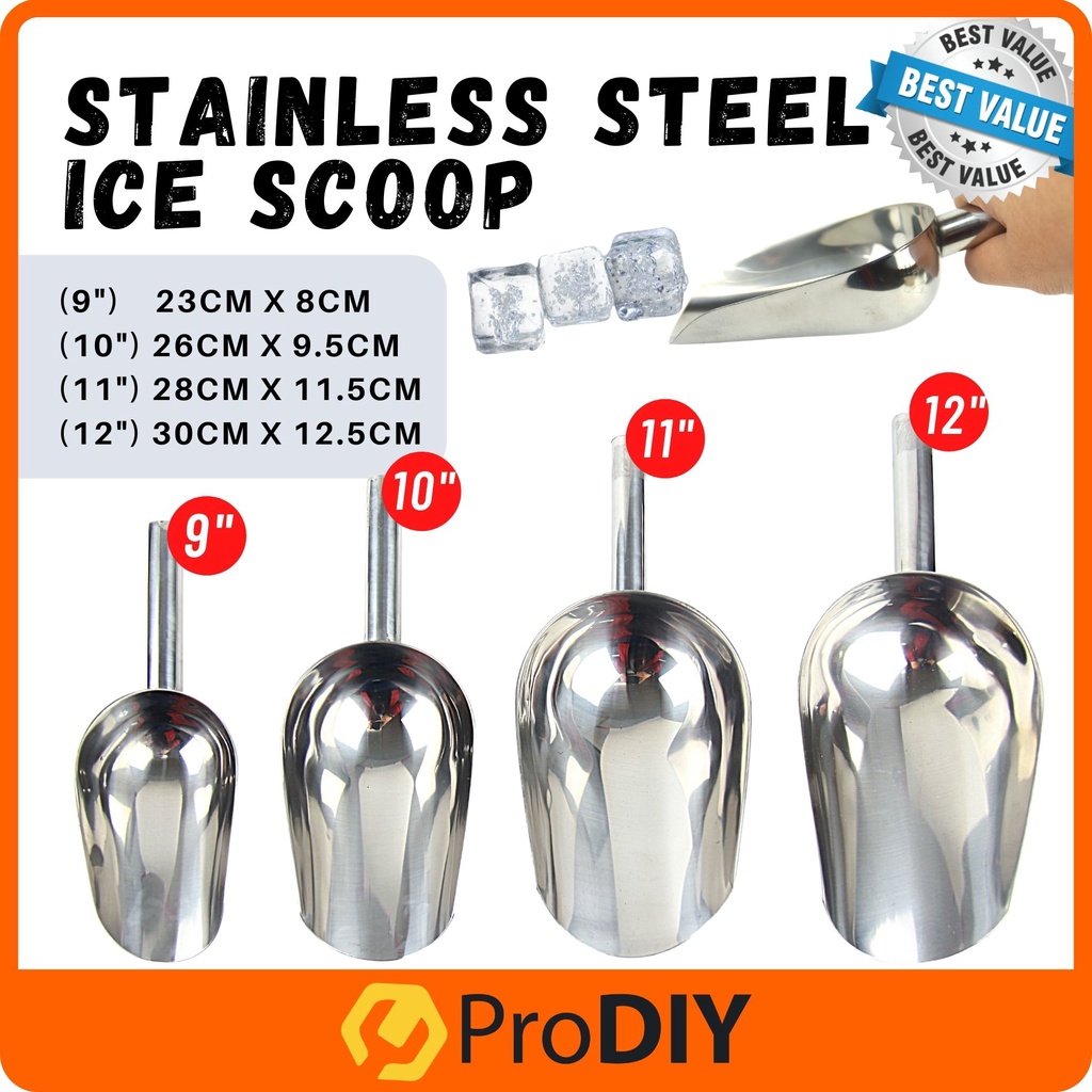 Large Stainless Steel Dry Ice Scooper