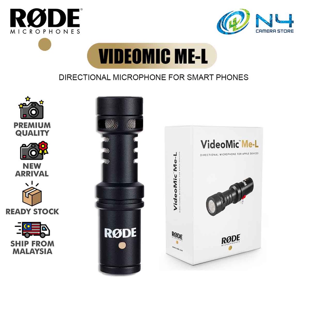 Rode VideoMic MeL Directional Mic for IOS Smartphone Device Shopee
