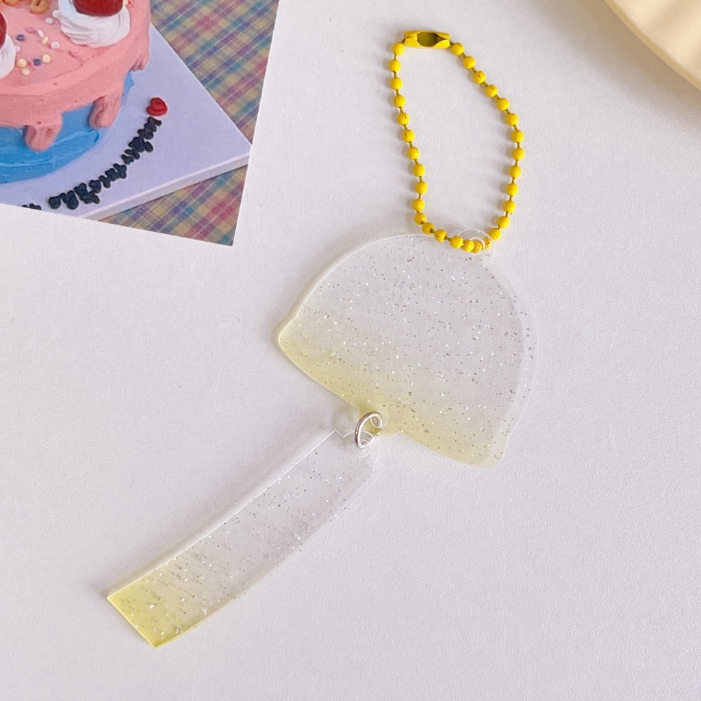 YoYo Keychain DIY Bling Bling Gradient Ramp Acrylic Transparent Cute